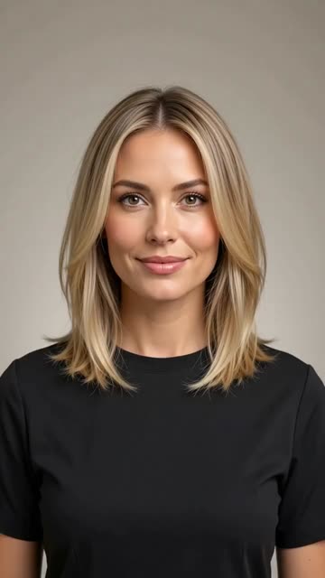 Inverted Buttery Blonde Lob Waves — still from a hairstyle video