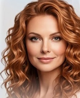 Curly copper hairstyle inspiration