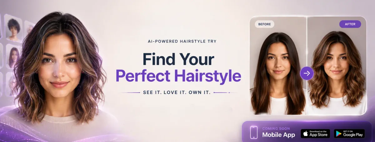 NextHaircut hairstyle preview for testing a hairstyle on your own selfie