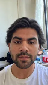 Long hairstyle preview inside the NextHaircut mobile app
